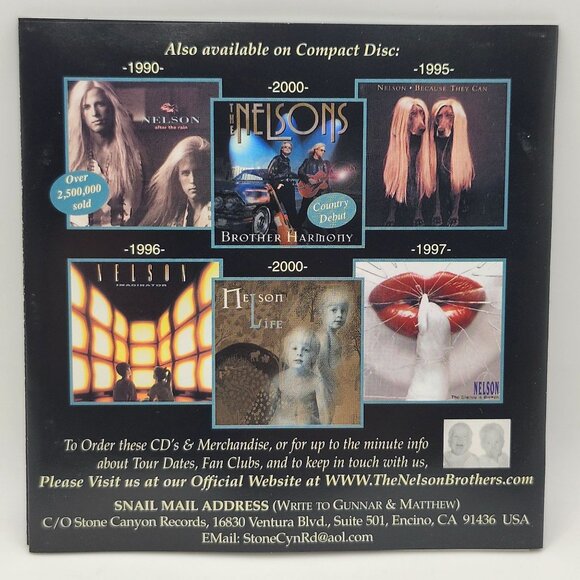 Autographed Like Father Like Sons CD Matthew Gunnar Nelson Rick Concert Tribute - Picture 6 of 6